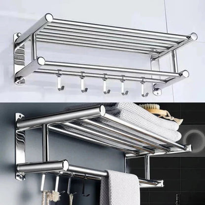 STEELRACK – Stainless Steel Towel Holder Space-Saving & Stylish