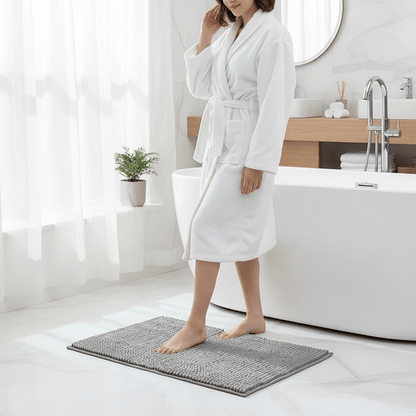 SOFTDRY COMFORT – Chenille Bath Mat with Non-Slip Backing