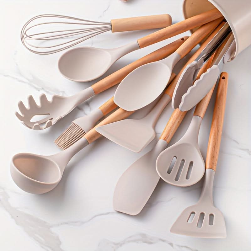Küchenhelfer Set 12-teilig Silikon Hitzebeständig BPA-frei Spülmaschinenfest-2