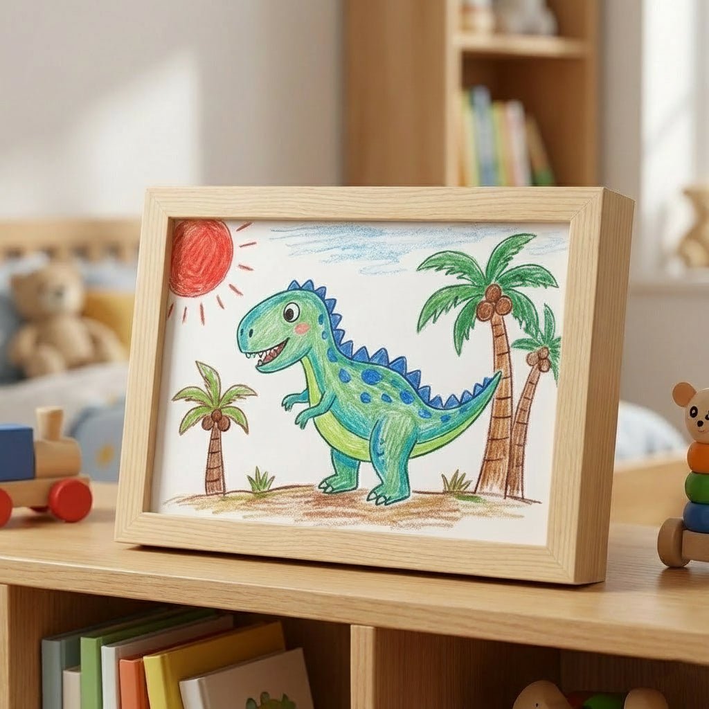 ARTWOOD – Zeichenrahmen aus Holz für Kinder mit integriertem Stauraum 0