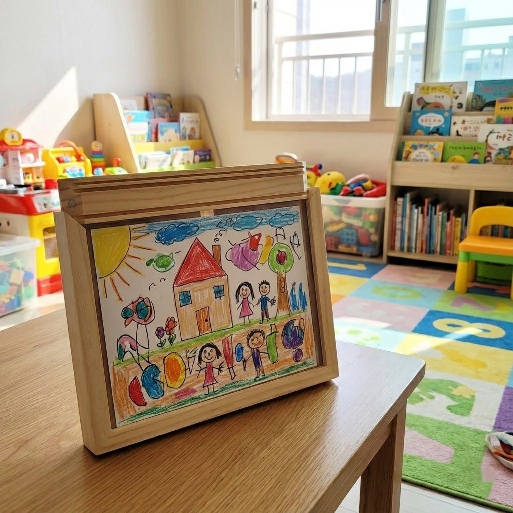 ARTWOOD – Zeichenrahmen aus Holz für Kinder mit integriertem Stauraum 2