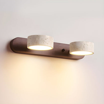 CAVÉRA – LED-Wandleuchte aus Travertin für architektonischen Luxus 1