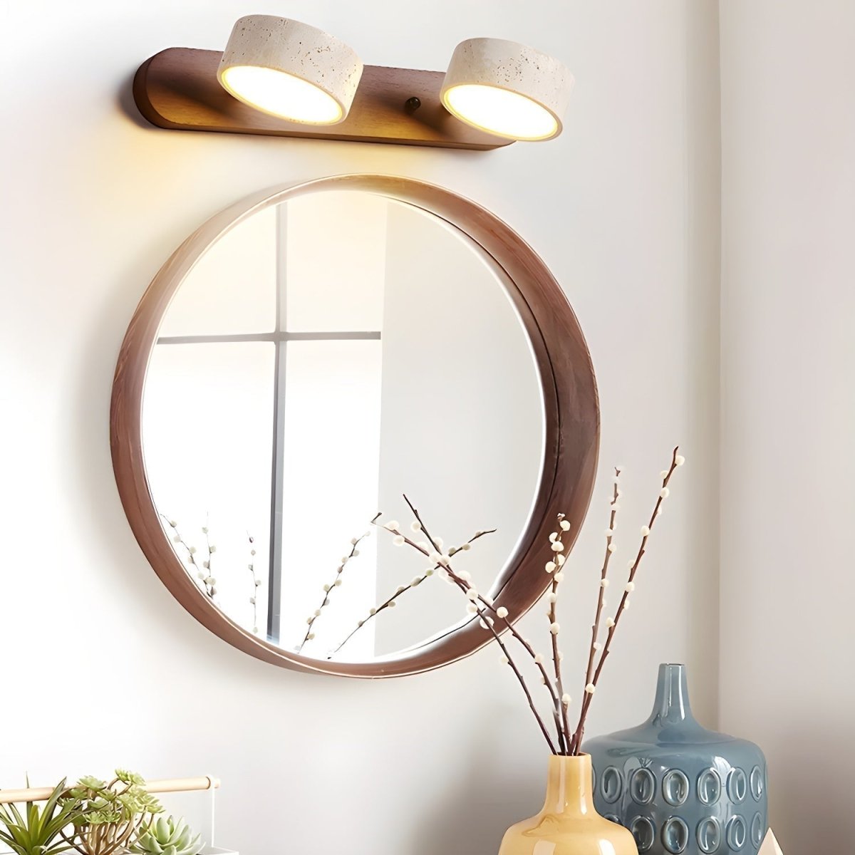 CAVÉRA – LED-Wandleuchte aus Travertin für architektonischen Luxus 2