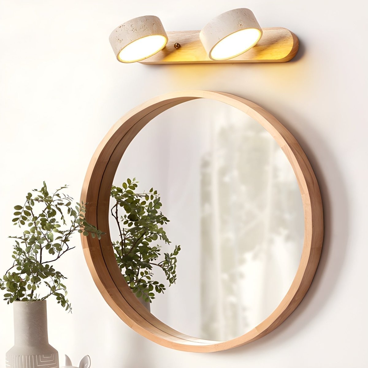 CAVÉRA – LED-Wandleuchte aus Travertin für architektonischen Luxus 3