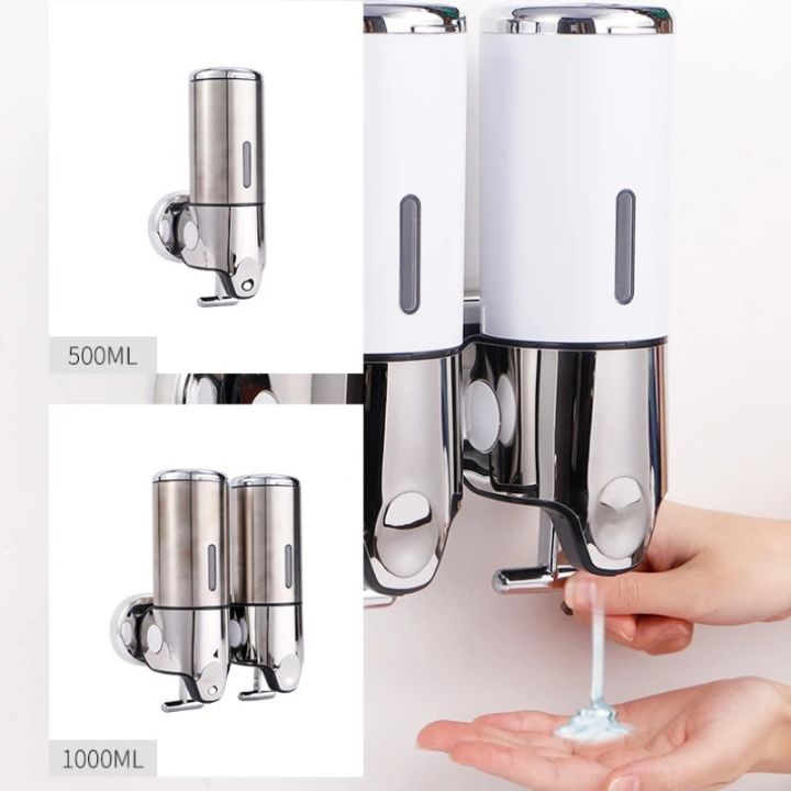 CLEANMOUNT – Hochwertiger, wandmontierter Seifenspender mit elegantem Edelstahl-Design 3