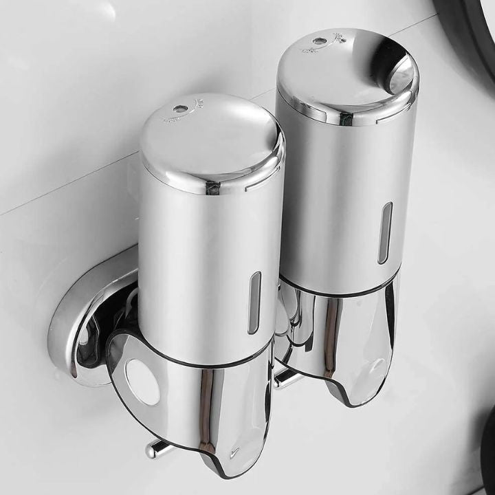 CLEANMOUNT – Hochwertiger, wandmontierter Seifenspender mit elegantem Edelstahl-Design 5