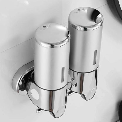 CLEANMOUNT – Hochwertiger, wandmontierter Seifenspender mit elegantem Edelstahl-Design 5