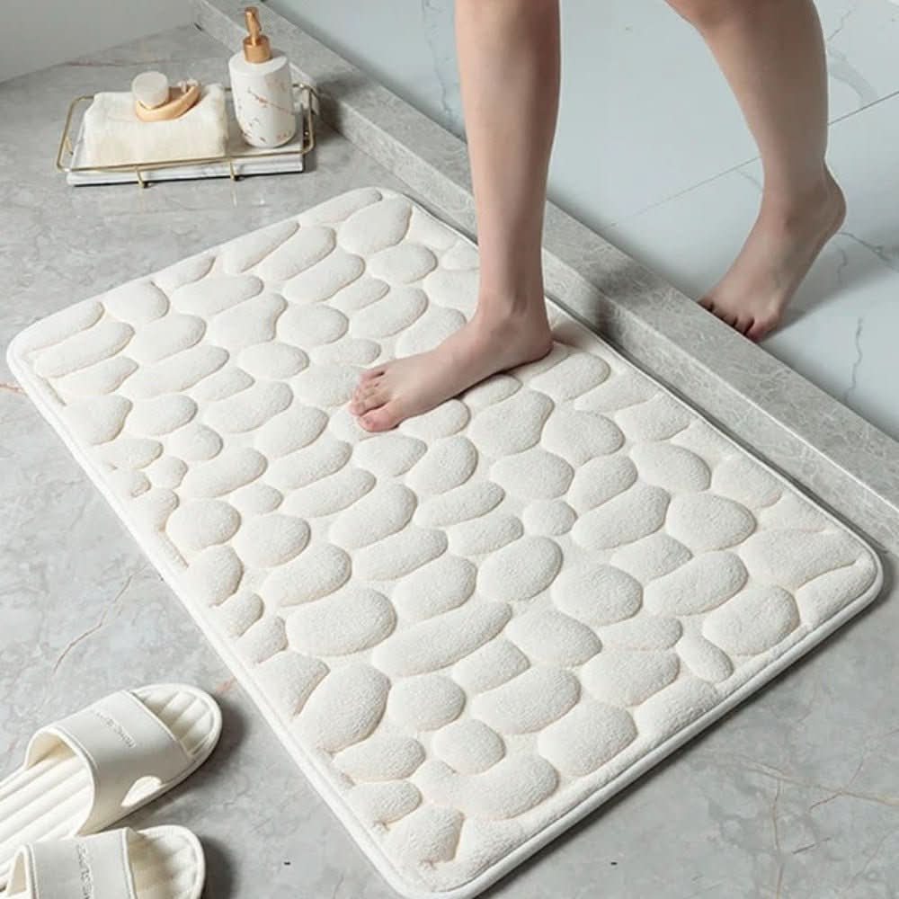 CLOUDSTEP MAT - Ultra-soft bath mat with fast water absorption and non-slip backing for dry and safe floors