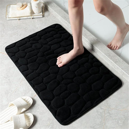 CLOUDSTEP MAT - Ultra-soft bath mat with fast water absorption and non-slip backing for dry and safe floors