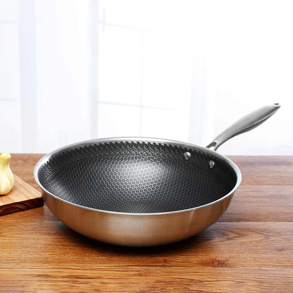 CHEFCRAFT PAN - Stainless steel non-stick frying pan for effortless cooking