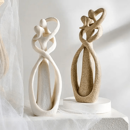 ETERNAL EMBRACE - Abstract sculpture as a symbol of timeless love