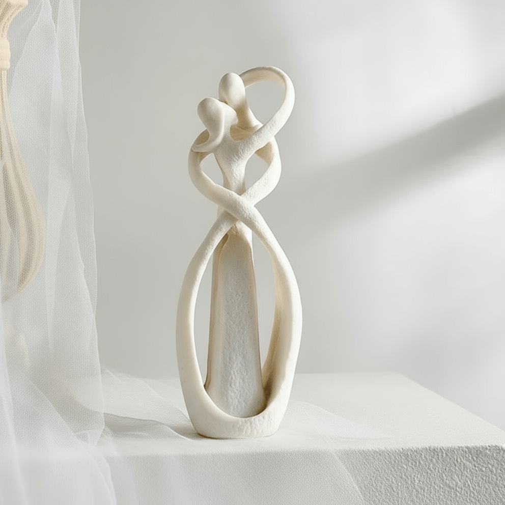 ETERNAL EMBRACE - Abstract sculpture as a symbol of timeless love