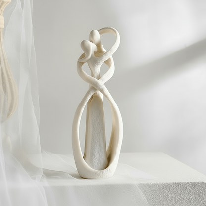 ETERNAL EMBRACE - Abstract sculpture as a symbol of timeless love