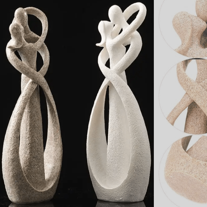 ETERNAL EMBRACE - Abstract sculpture as a symbol of timeless love