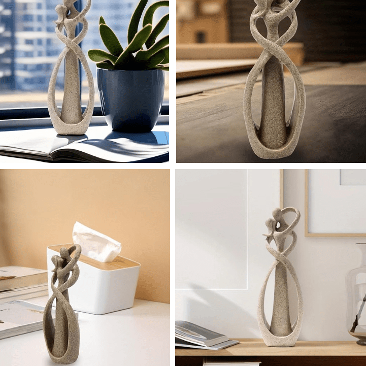 ETERNAL EMBRACE - Abstract sculpture as a symbol of timeless love