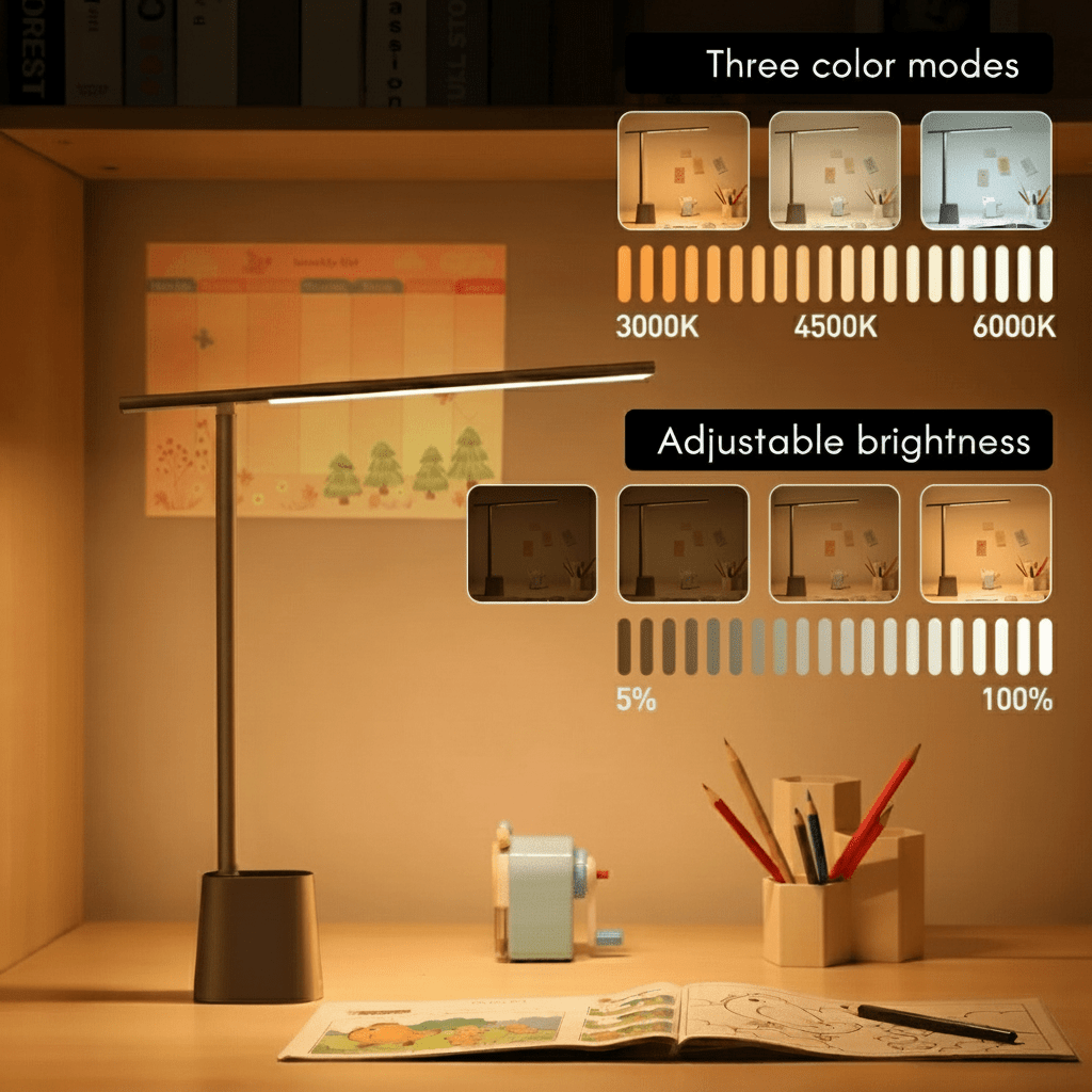 FOLDLITE – Intelligent, foldable LED desk lamp with battery & dimming function