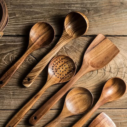5-teiliges Küchenutensilien Set aus Holz – Ergonomisch, Langlebig & Stilvoll für Jeden Kochbedarf-3