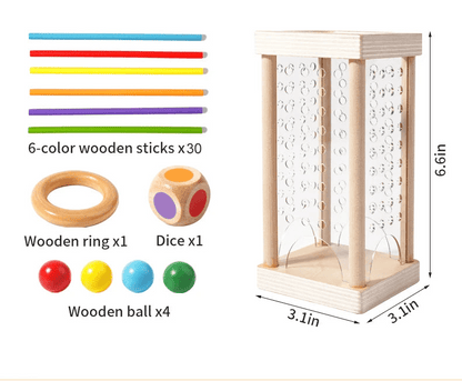 MATHWOOD – Montessori-Zählstäbchen-Set für kognitives Wachstum und Koordination 8