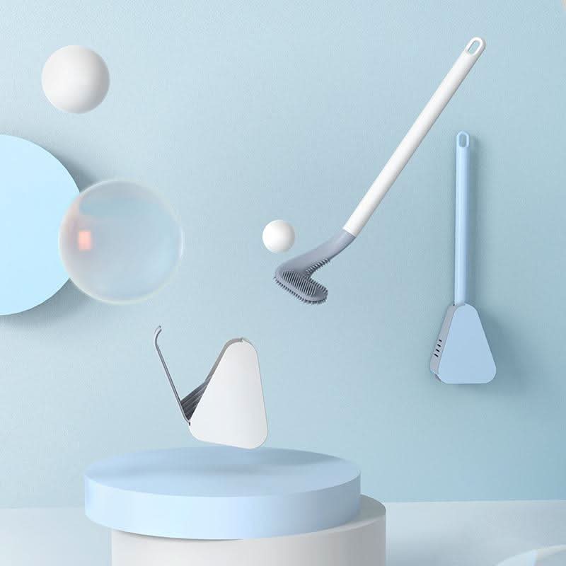 NEATFLOW – Dreieckige TPR-Toilettenbürste mit tropffreier Basis 1