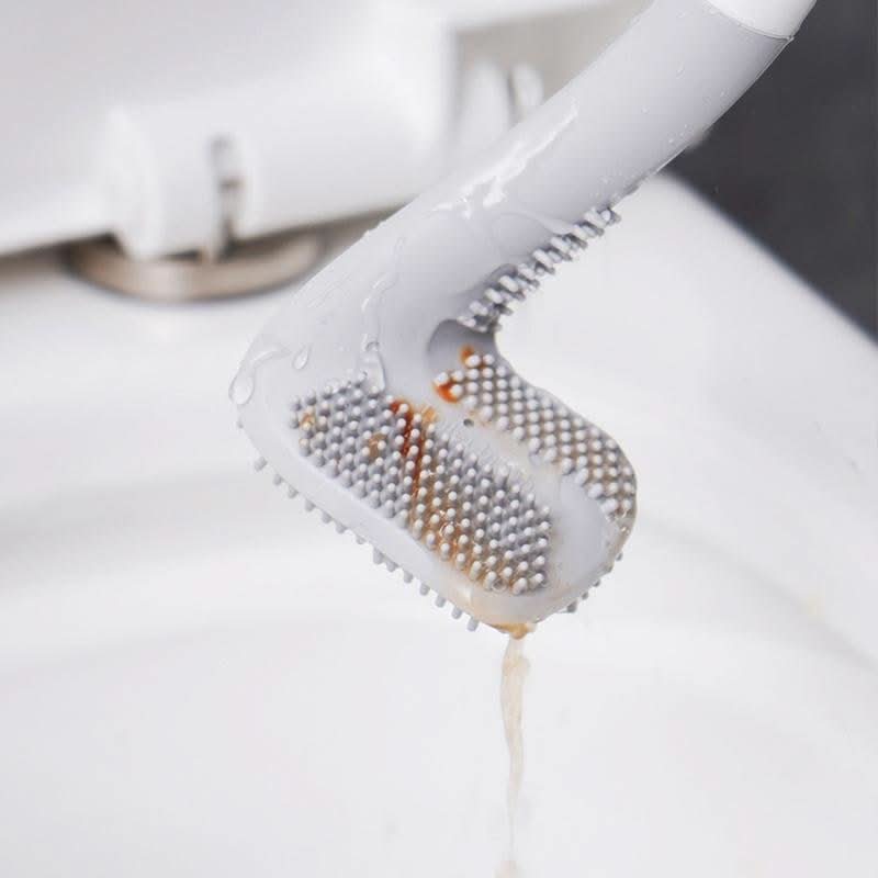 NEATFLOW – Dreieckige TPR-Toilettenbürste mit tropffreier Basis 8