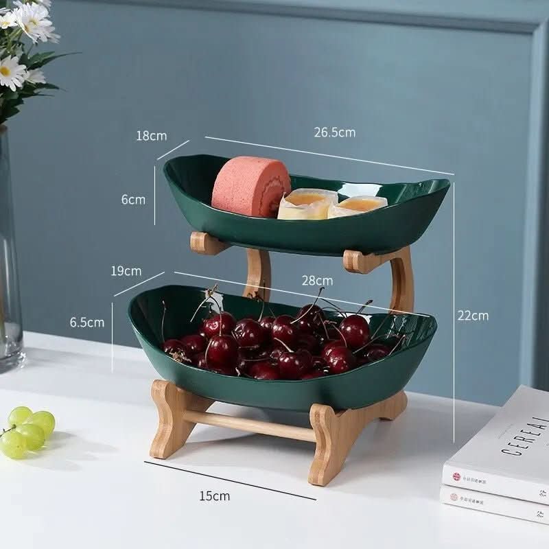 Artevía Design Shelf | Elegant Fruit Bowl 2- & 3-tier | Stylish Storage for Kitchen & Dining Table | Metal Organizer