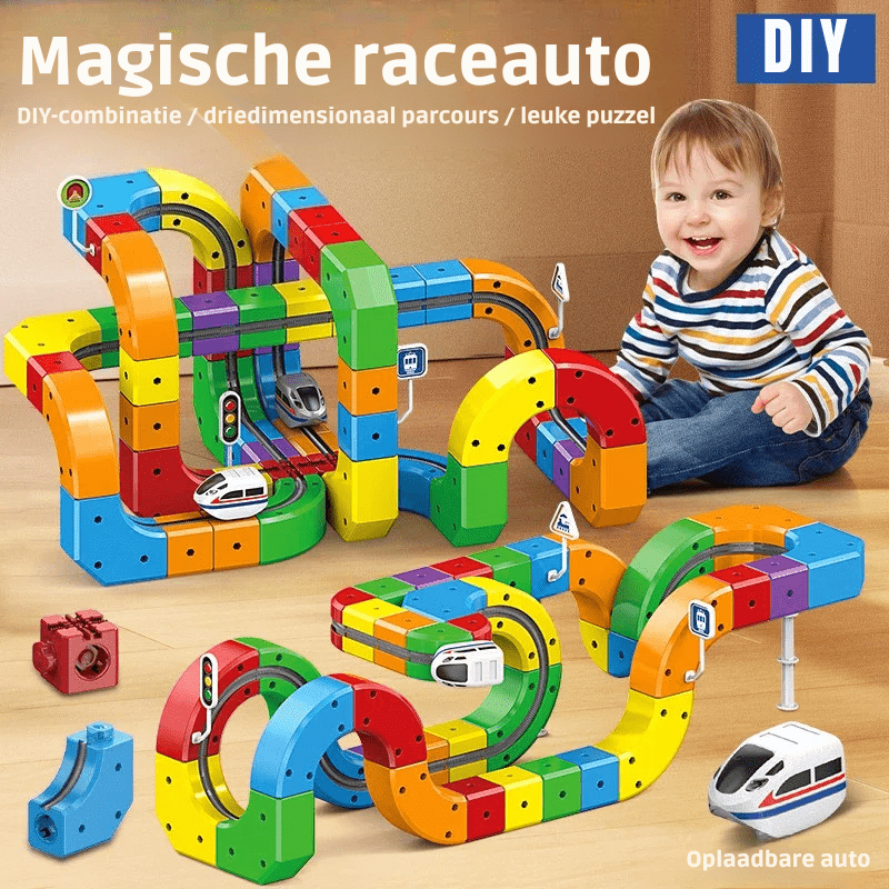 RAILCREATOR – 3D-Eisenbahnbauset für Kinder mit wiederaufladbarer Lokomotive 5