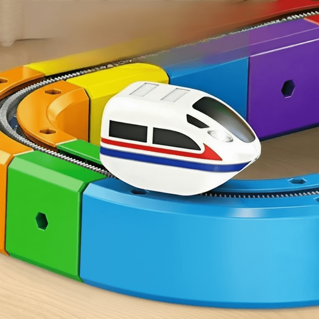 RAILCREATOR – 3D-Eisenbahnbauset für Kinder mit wiederaufladbarer Lokomotive 7