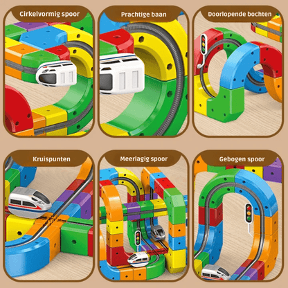 RAILCREATOR – 3D-Eisenbahnbauset für Kinder mit wiederaufladbarer Lokomotive 8