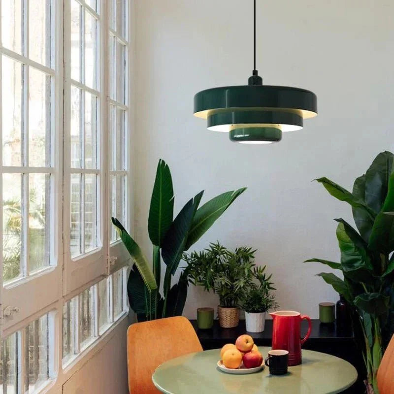TRILORA – Elegant three-level pendant light in macaron colors