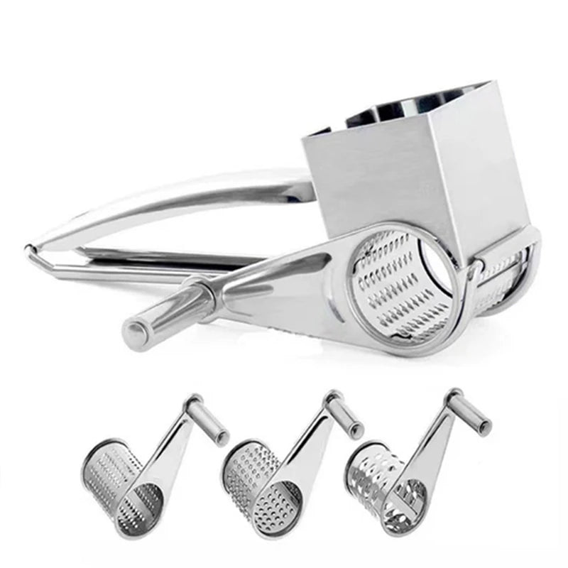 SPIN CHOP – Premium-Käsereibe mit Rotationsfunktion und mehreren Edelstahltrommeln 10