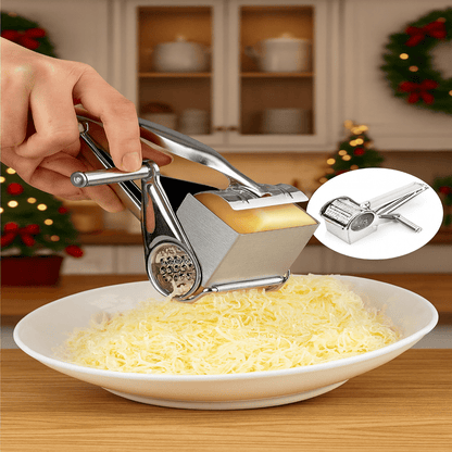 SPIN CHOP – Premium-Käsereibe mit Rotationsfunktion und mehreren Edelstahltrommeln 2