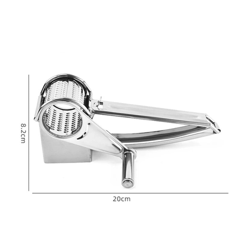 SPIN CHOP – Premium-Käsereibe mit Rotationsfunktion und mehreren Edelstahltrommeln 7