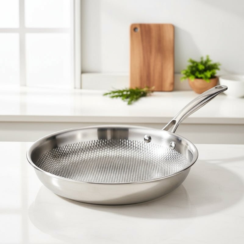 STEELWOK – Bratpfanne aus Edelstahl 304 für Gas- und Induktionsherde 1