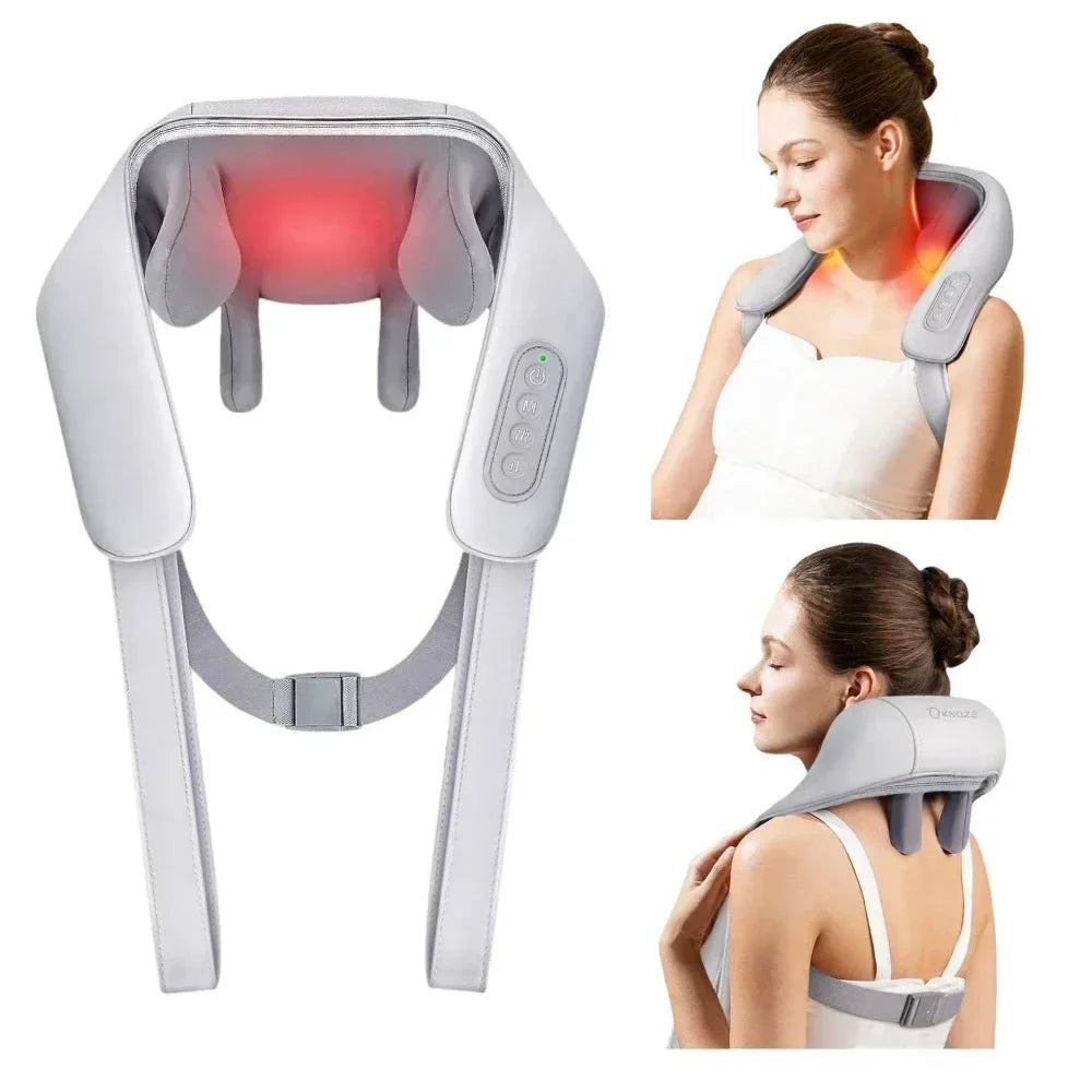 TRAPESHIELD – Electric Shiatsu Neck & Trapezius Muscle Massager for Deep Pressure