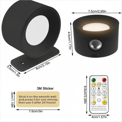 SCANDIGLOW – Wireless Nordic Wall Light with Remote Control