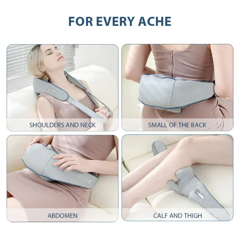 TRAPESHIELD – Electric Shiatsu Neck & Trapezius Muscle Massager for Deep Pressure