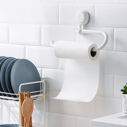 TISSUE TUG – Starker Halt, bohrfreier Halter für große Toilettenpapierrollen 2