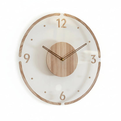 NORDIC CLOCK - Silent wooden wall clock in a minimalist design