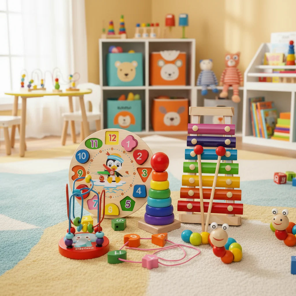 5-in-1 Montessori Play-Set für Kinder-Z-Entdeckung kreatives Spielevergnügen-2