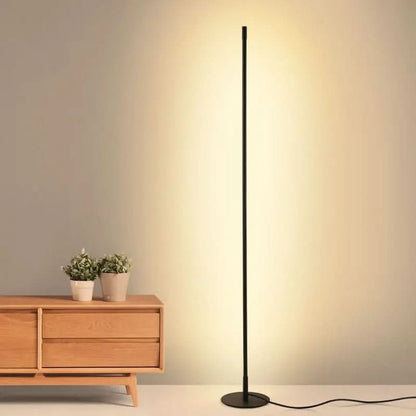 Stehlampe Schwarz 140 cm Led Metall Glas Warmweiß 20W für Wohnzimmer-4