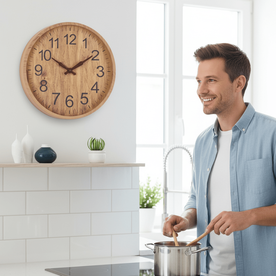 WOODEN CLOCK – Natural Charm for Your Home