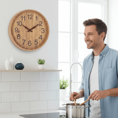 WOODEN CLOCK – Natural Charm for Your Home